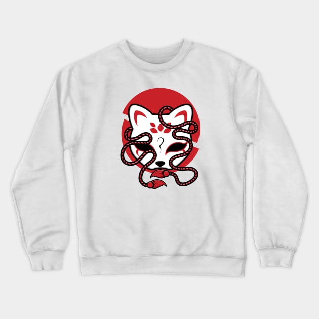 Japanese kitsune mask Crewneck Sweatshirt by Starkey Store